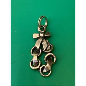 Golden Rings Partridge Sterling Silver Jewelry Charm